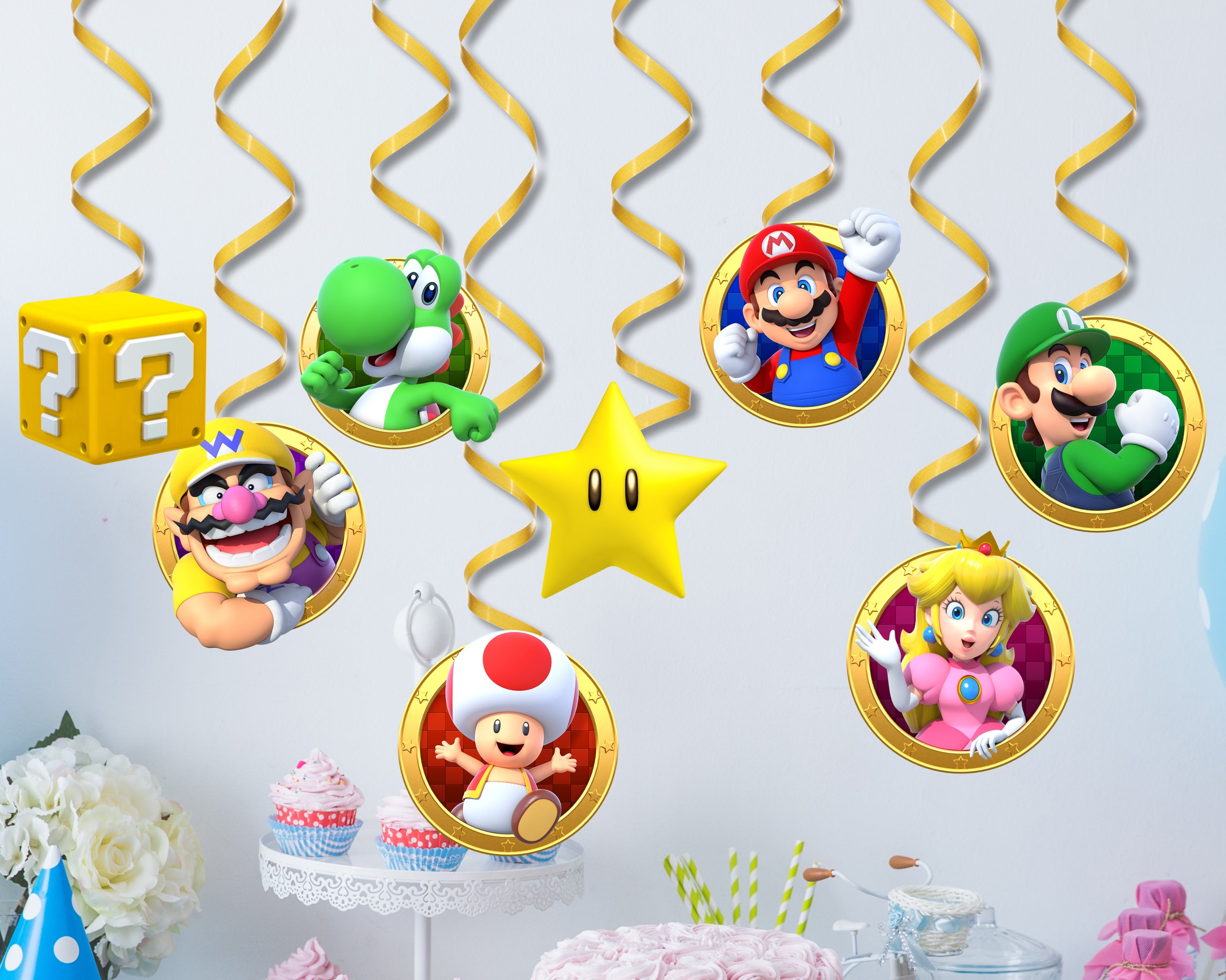 PSI Super Mario Theme Props  Kids birthday party online – Party