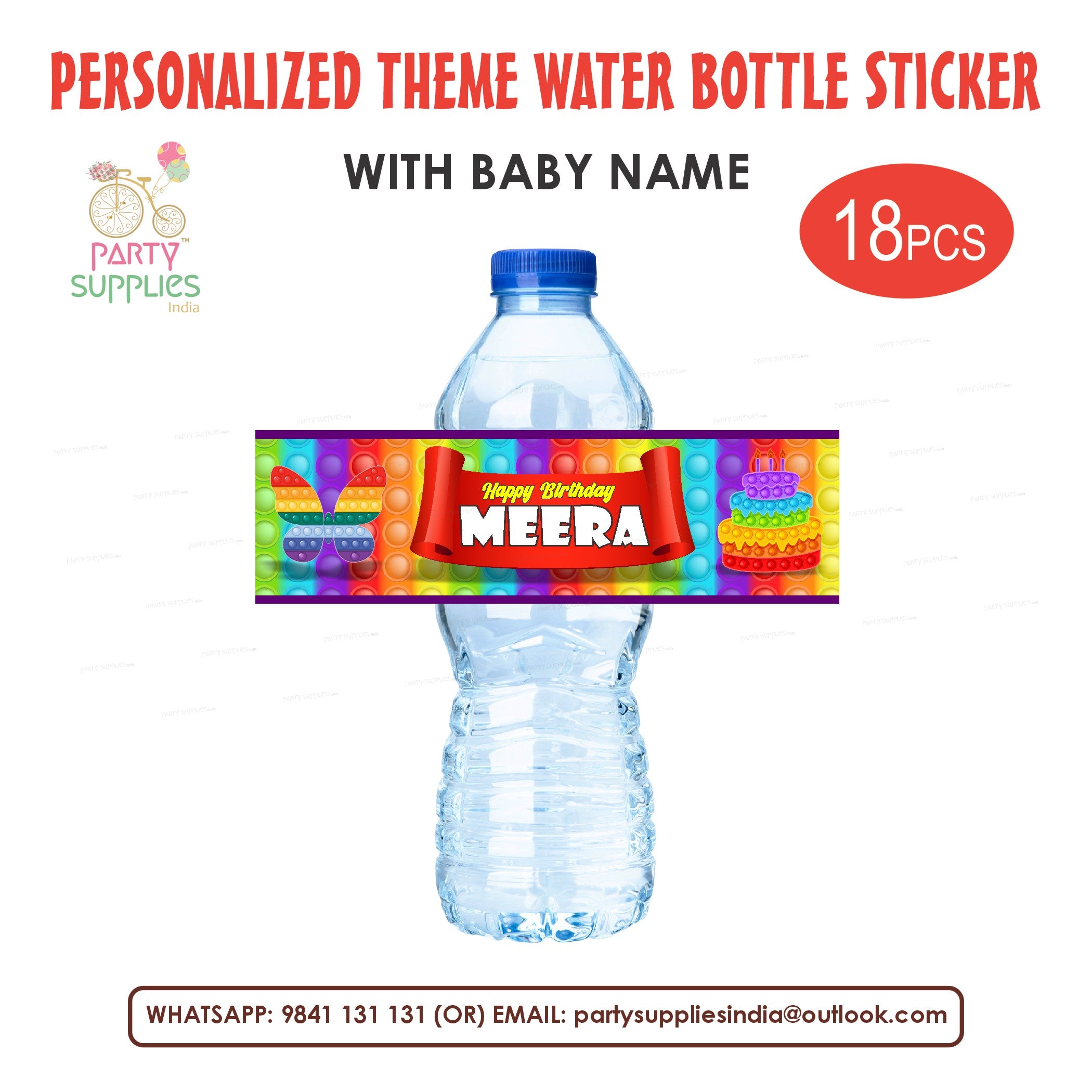 Blippi Water Bottle Label Template DIY