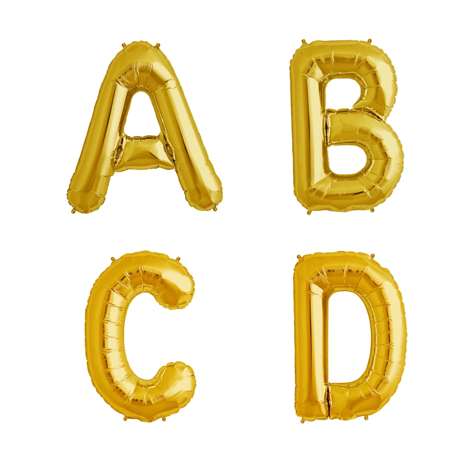 Alphabets Gold Foil Balloons – Party Supplies India