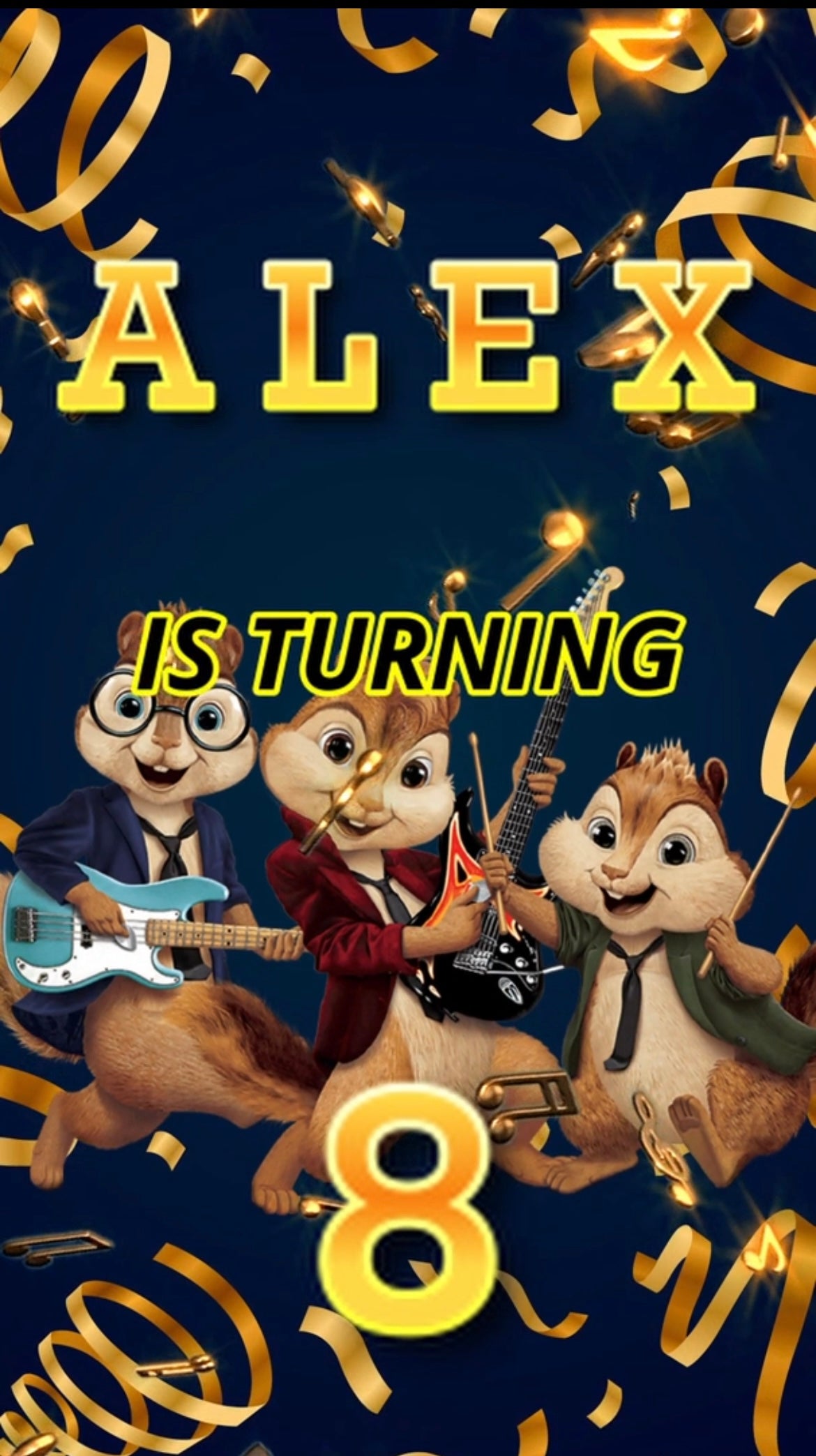 Alvin and the Chipmunks Theme E-Video Invite