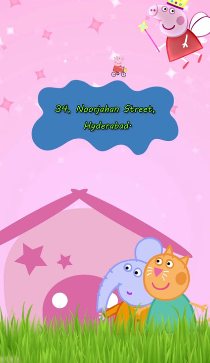 Peppa Pig Theme E-Video Invite