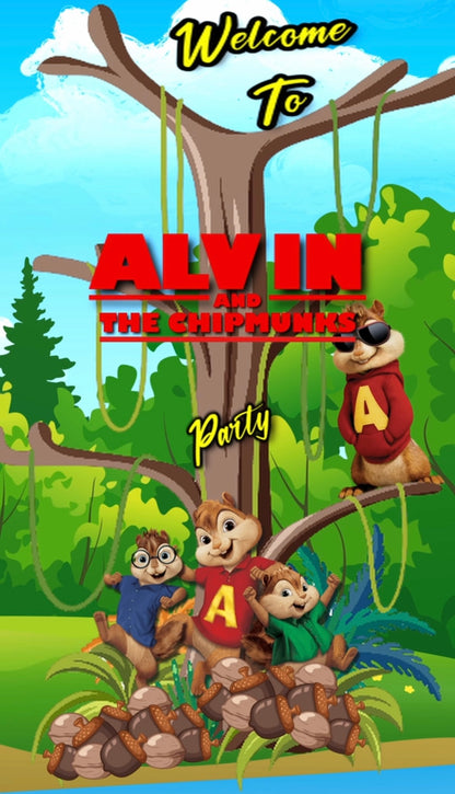 Alvin and the Chipmunks Theme E-Video Invite