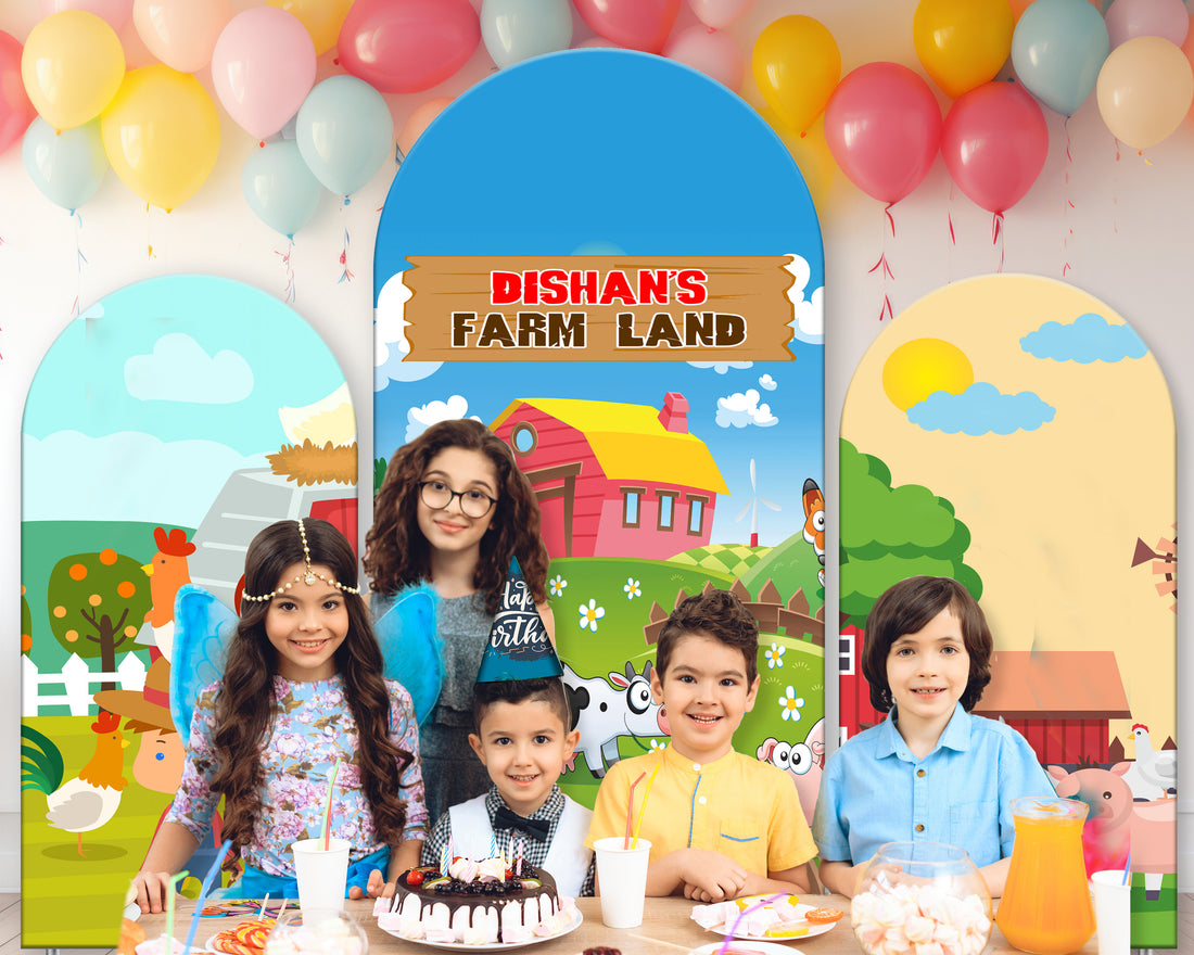 Farm Theme Arch Backdrop