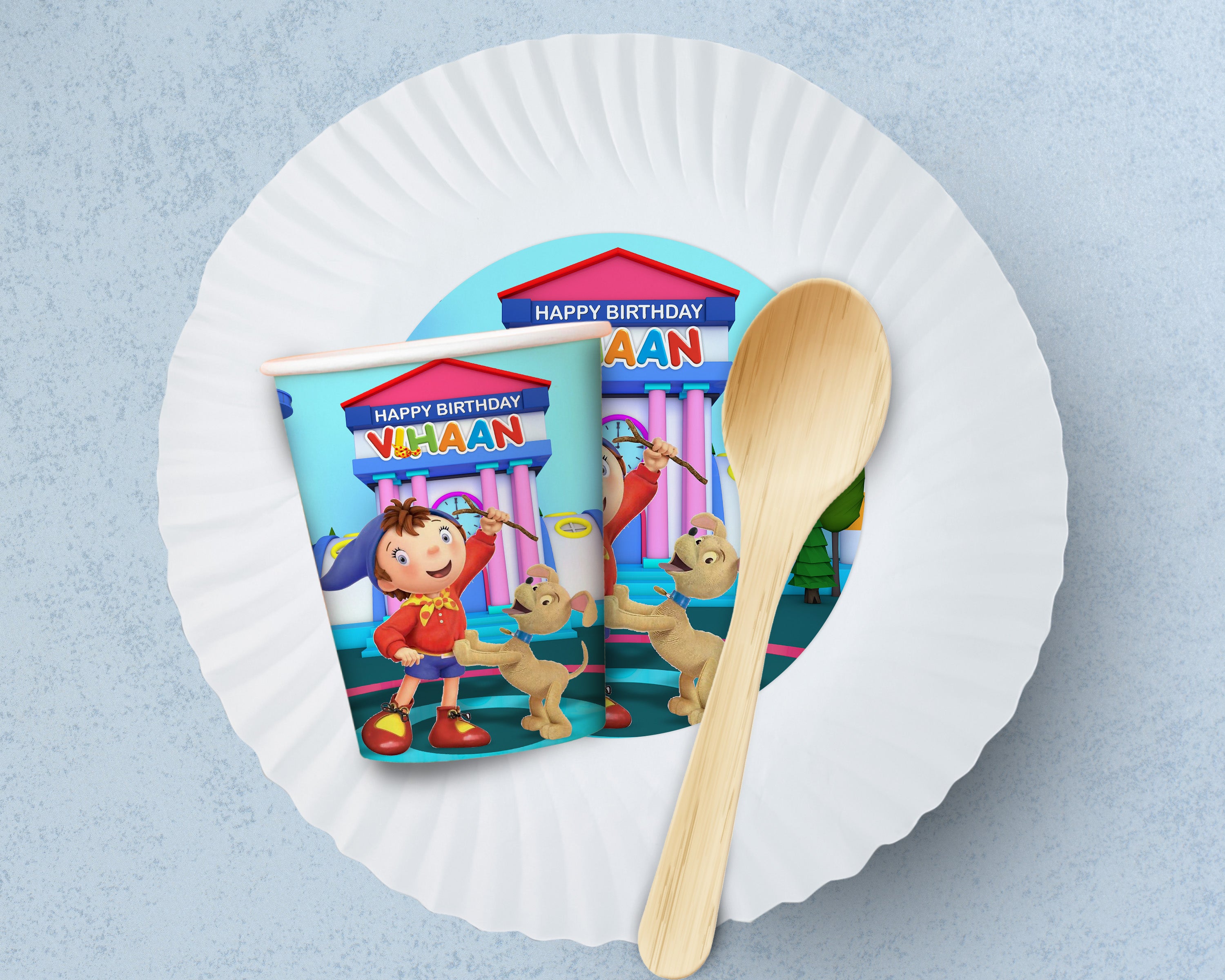 Noddy Theme Party Cups and Plates Combo