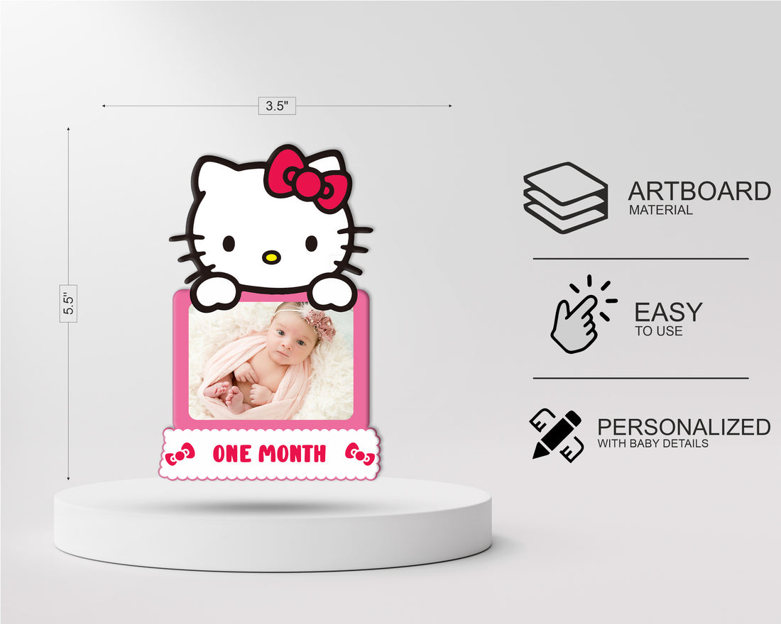 Hello Kitty Theme 12 Months Photo Banner