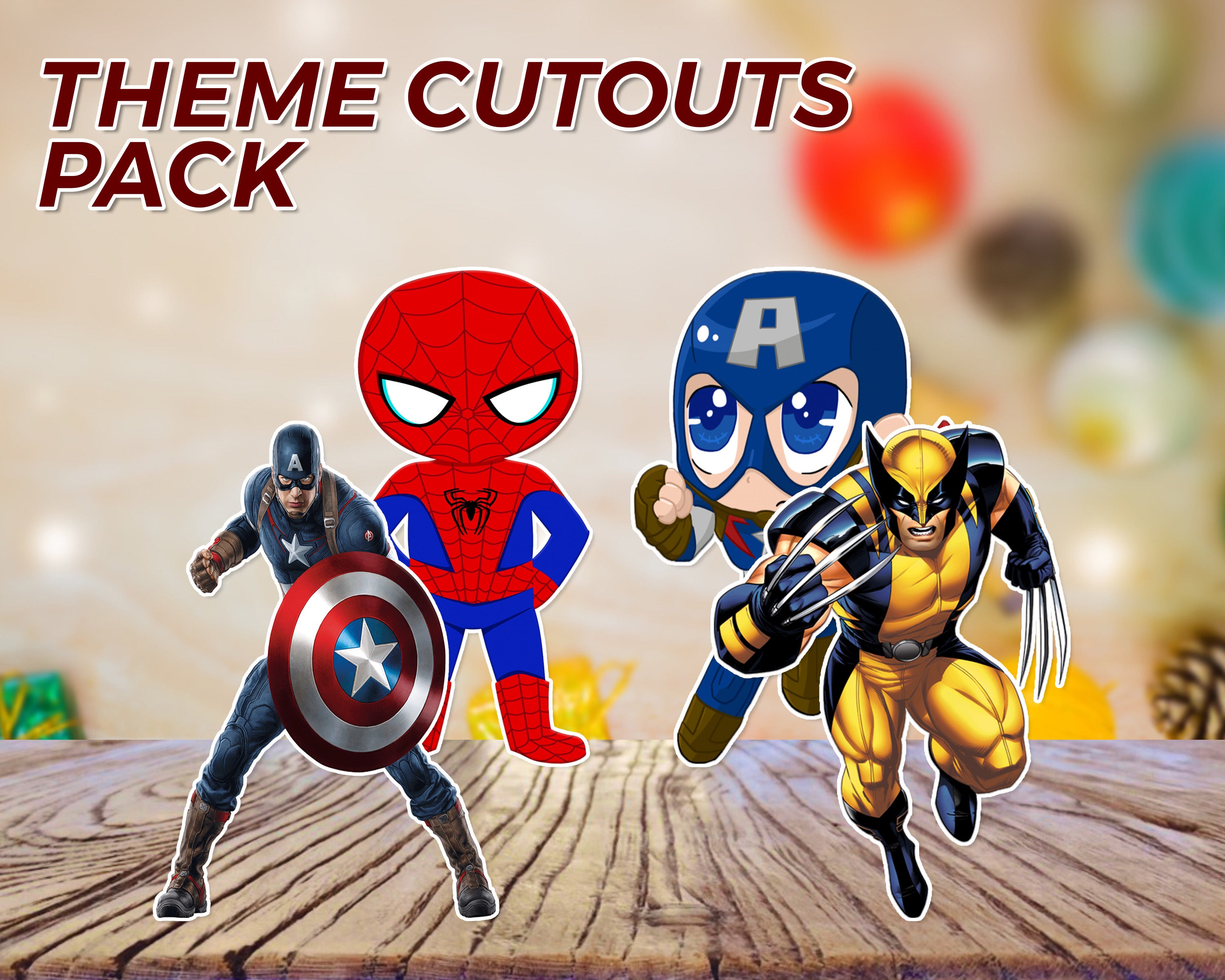 Avengers Theme Premium Cutout Combo