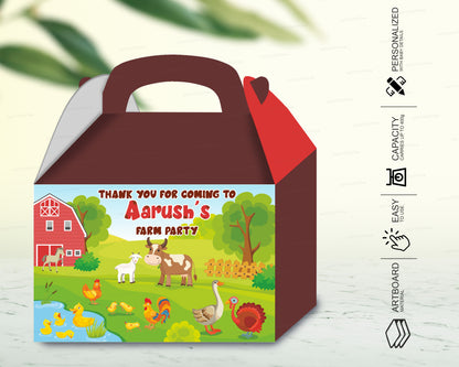 Farm theme Goodie Return Gift Boxes