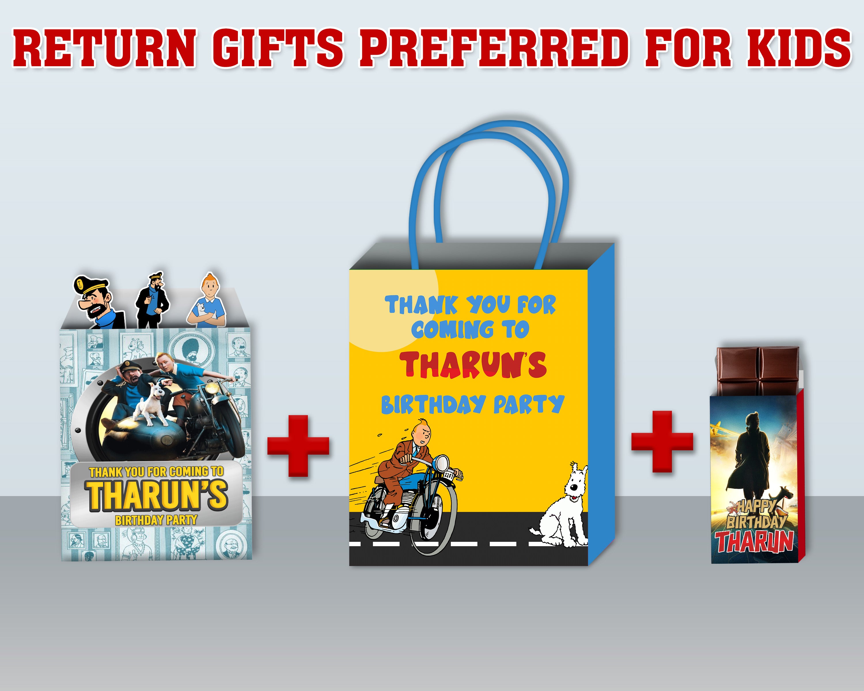 Tin Tin Theme Return Gift Combo