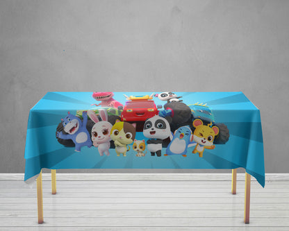 Baby Bus Theme Cake Tablecover