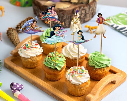 Aladdin Theme Cup Cake Topper