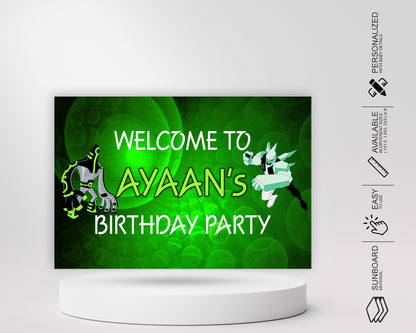 Ben 10 Theme Welcome Board