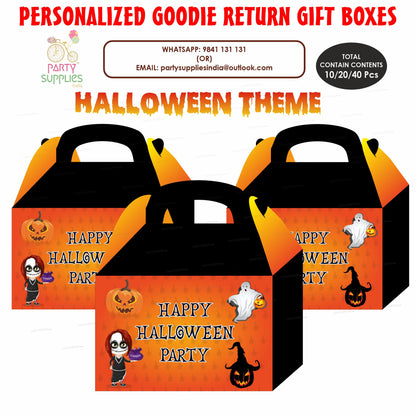 Halloween Theme Goodie Return Boxes