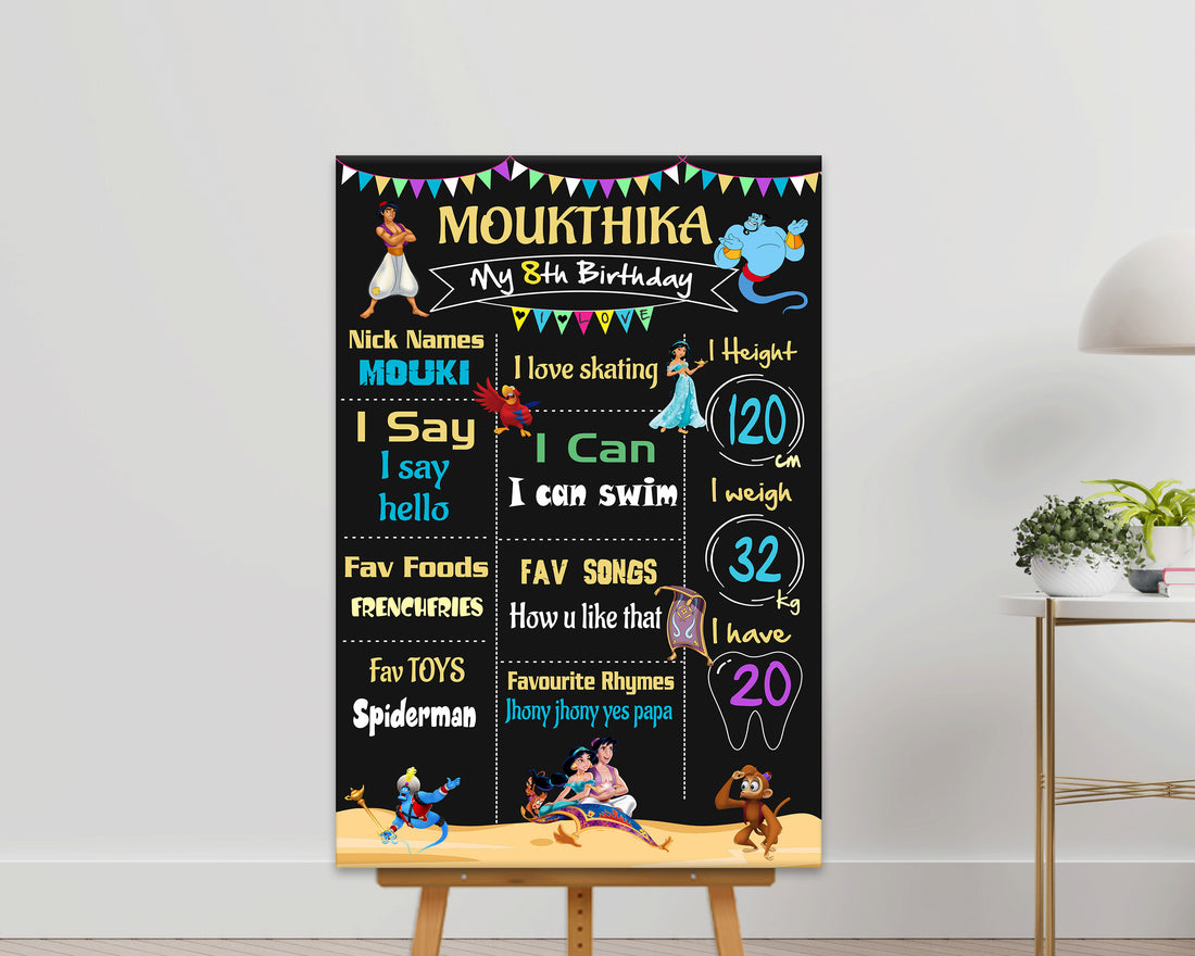 Aladdin Theme ChalkBoard