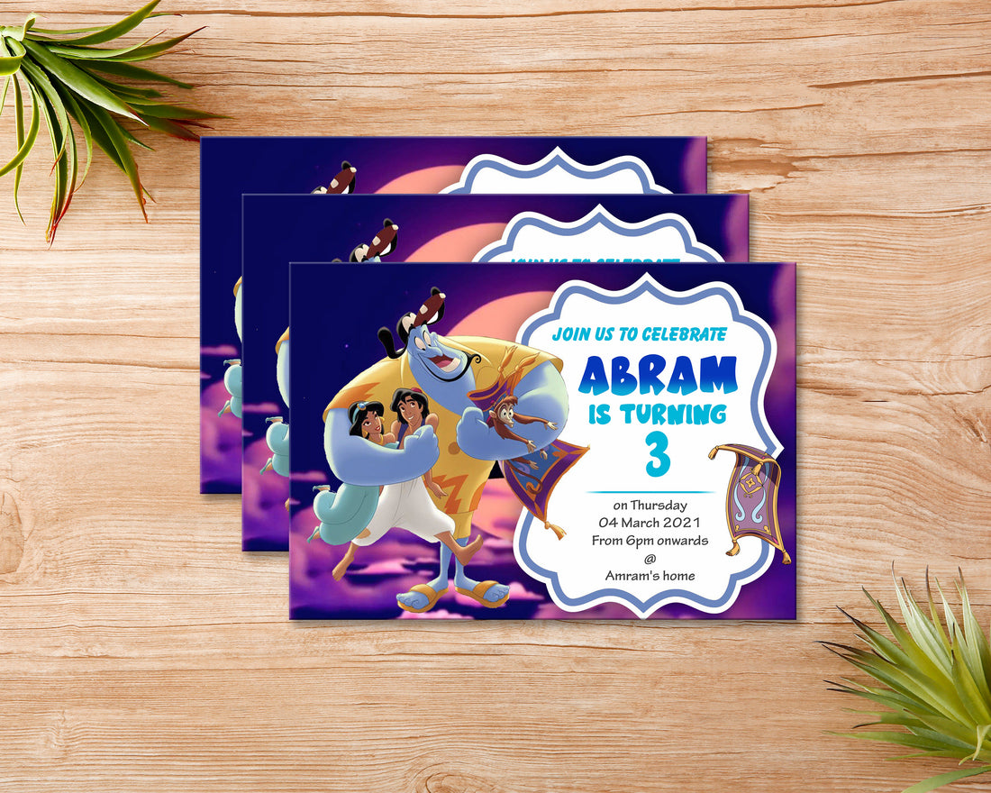 Aladdin Theme Invite