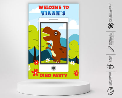 Dinosaur Theme Personalized Welcome Board