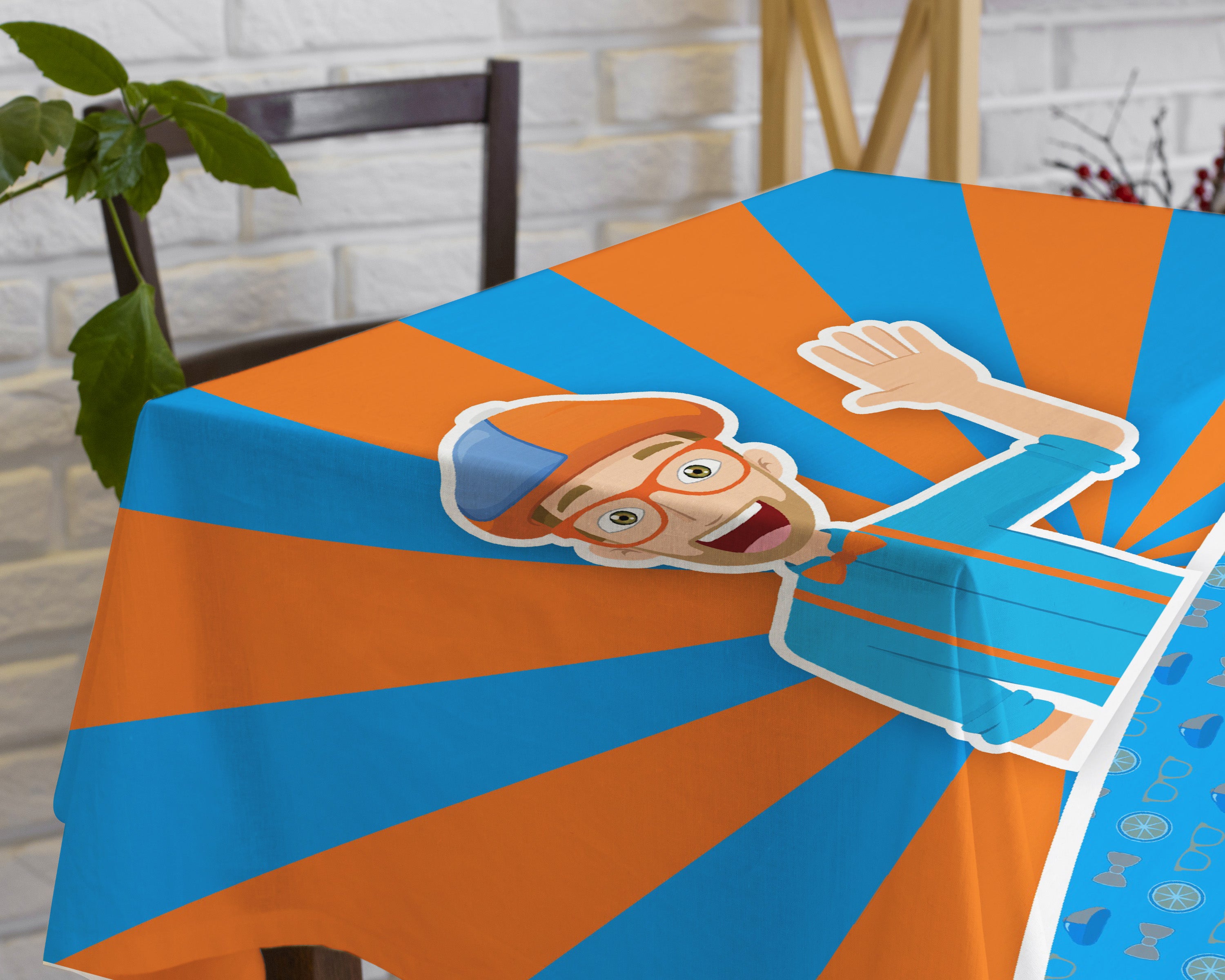 Blippi Theme Cake Tablecover