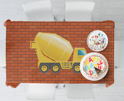 Construction Theme Cake Tablecover