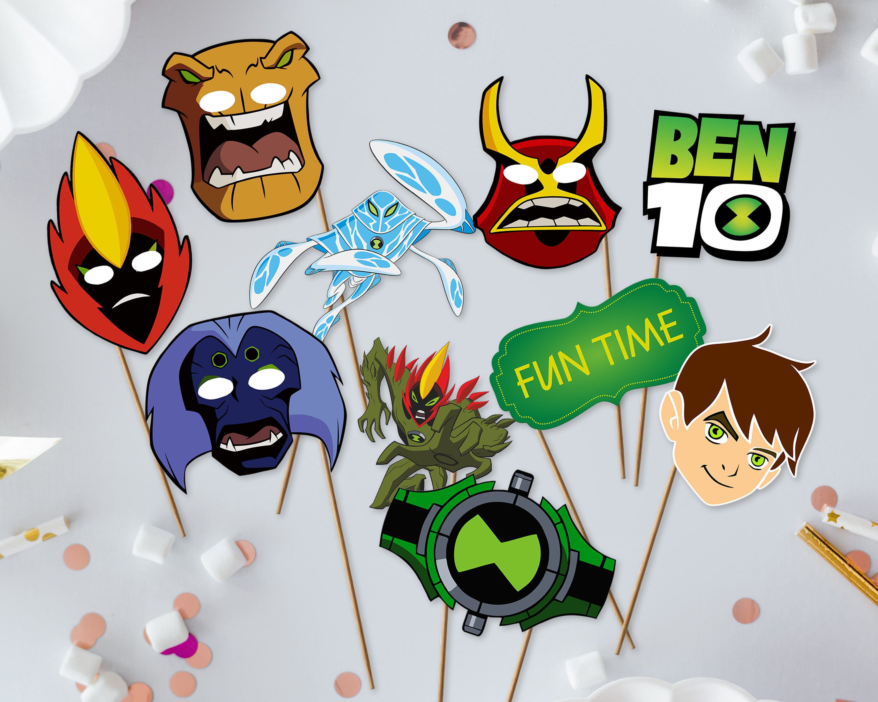 Ben 10 Theme Props