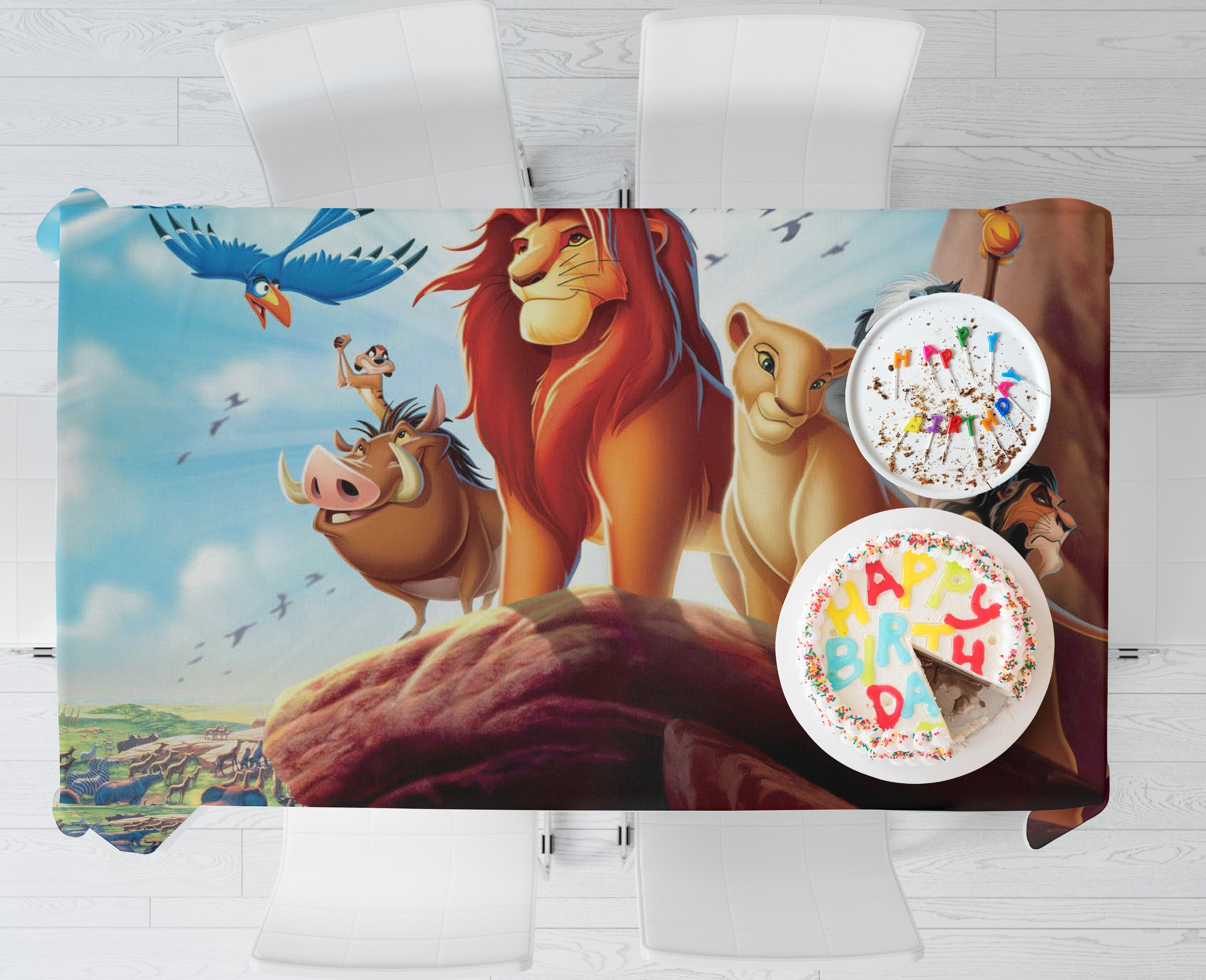 Lion King Theme Cake Tablecover