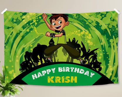 Ben 10 Theme Customized Backdrop