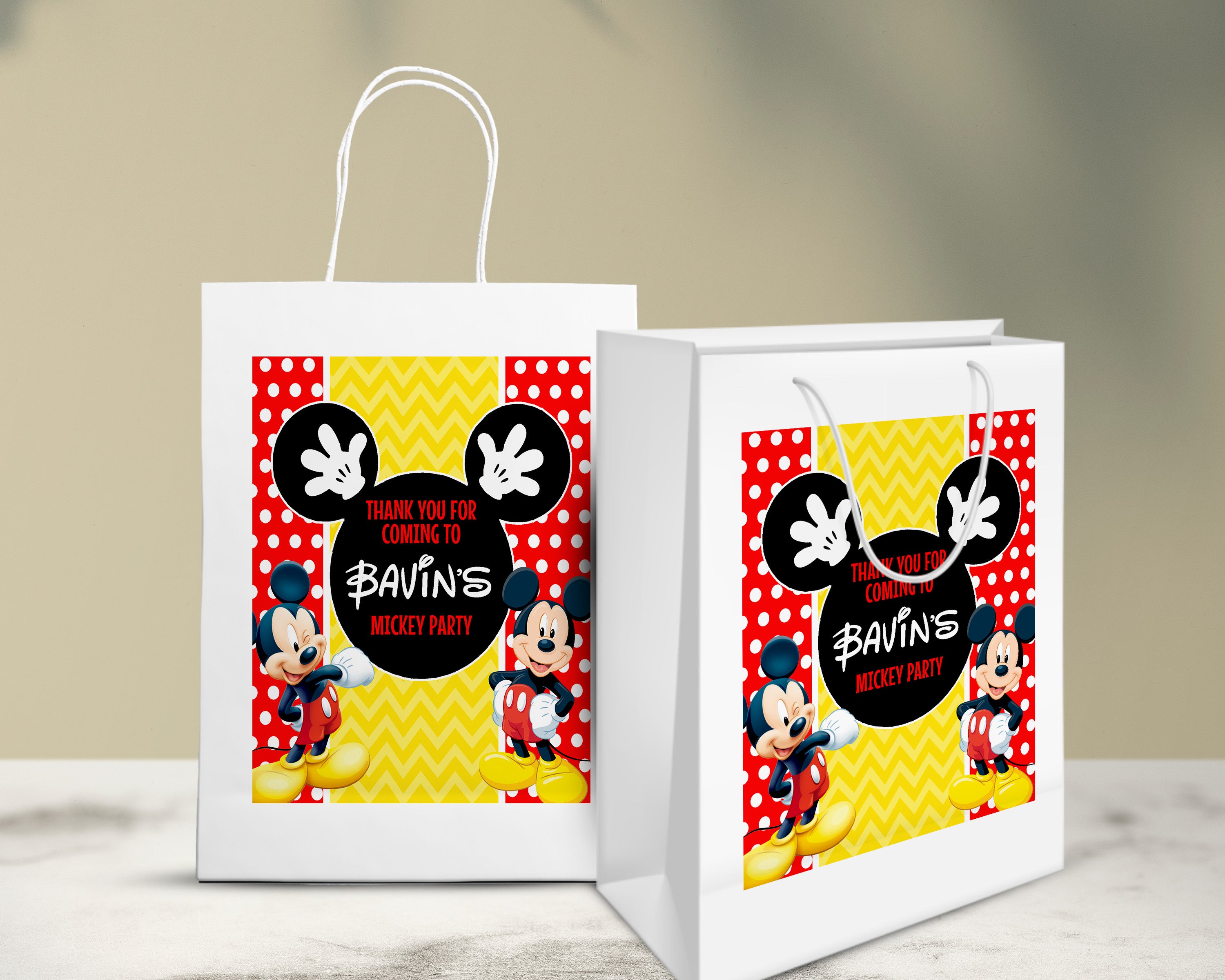 Mickey Mouse Candy Bags/goodie Bags/party Favors /dulceros/bolsitas/aguinaldos/mickey Mouse Club House Bags - Etsy