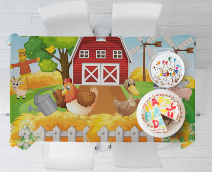 Farm Theme Cake Tablecover