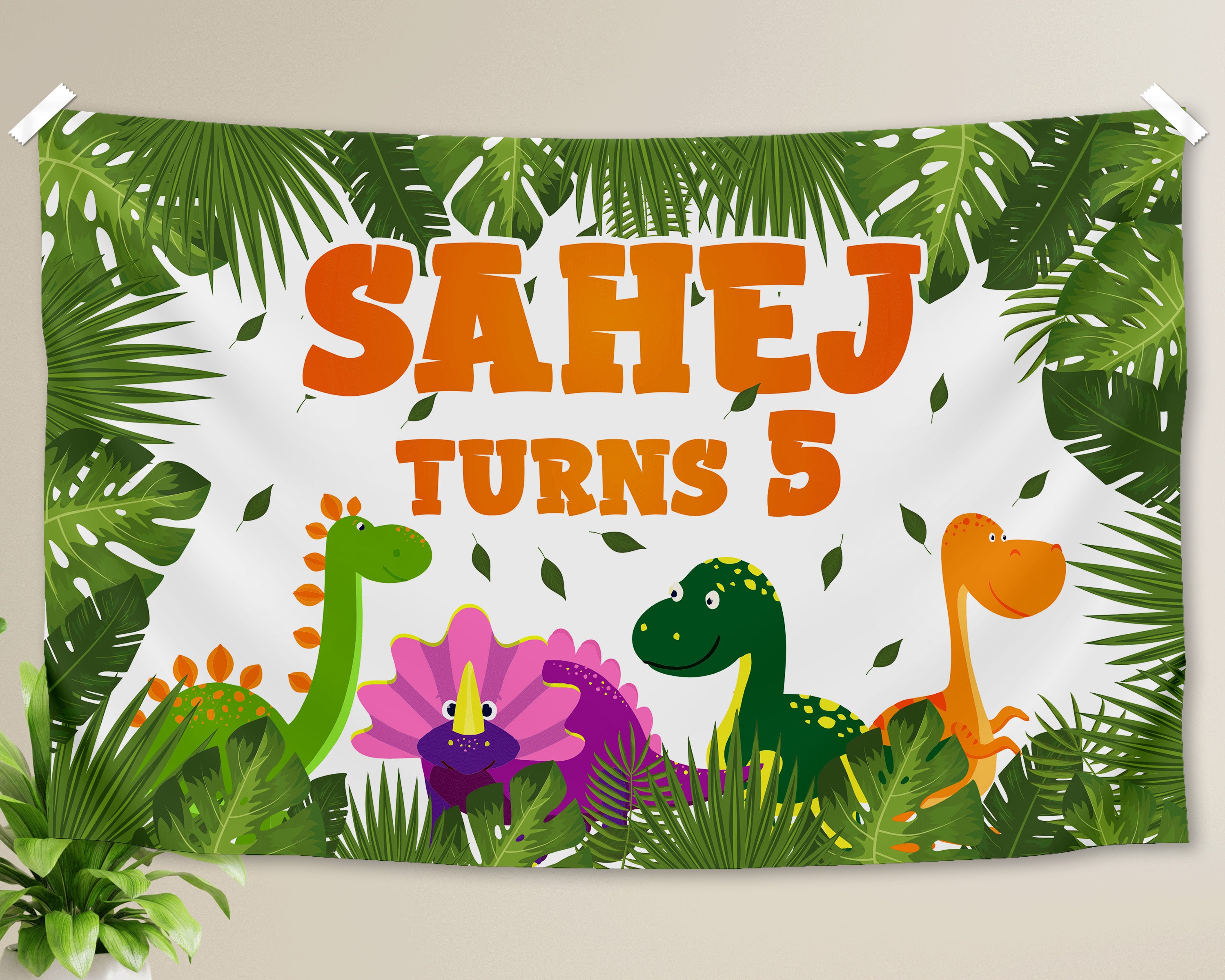 Dinosaur Theme Backdrop