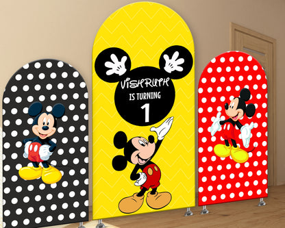 Mickey Mouse Theme Arch Backdrop