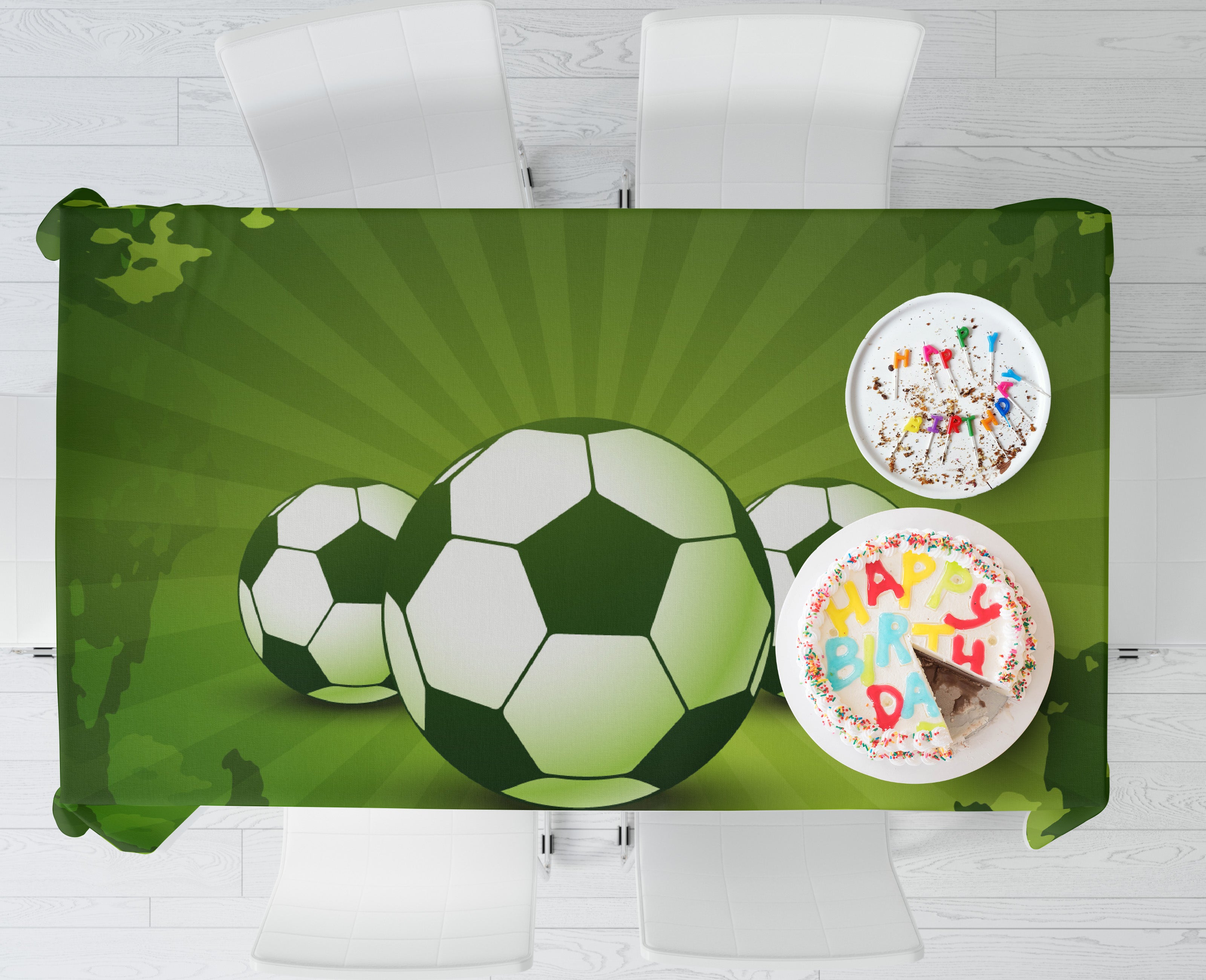 Football Personalized Theme Cake Tablecover