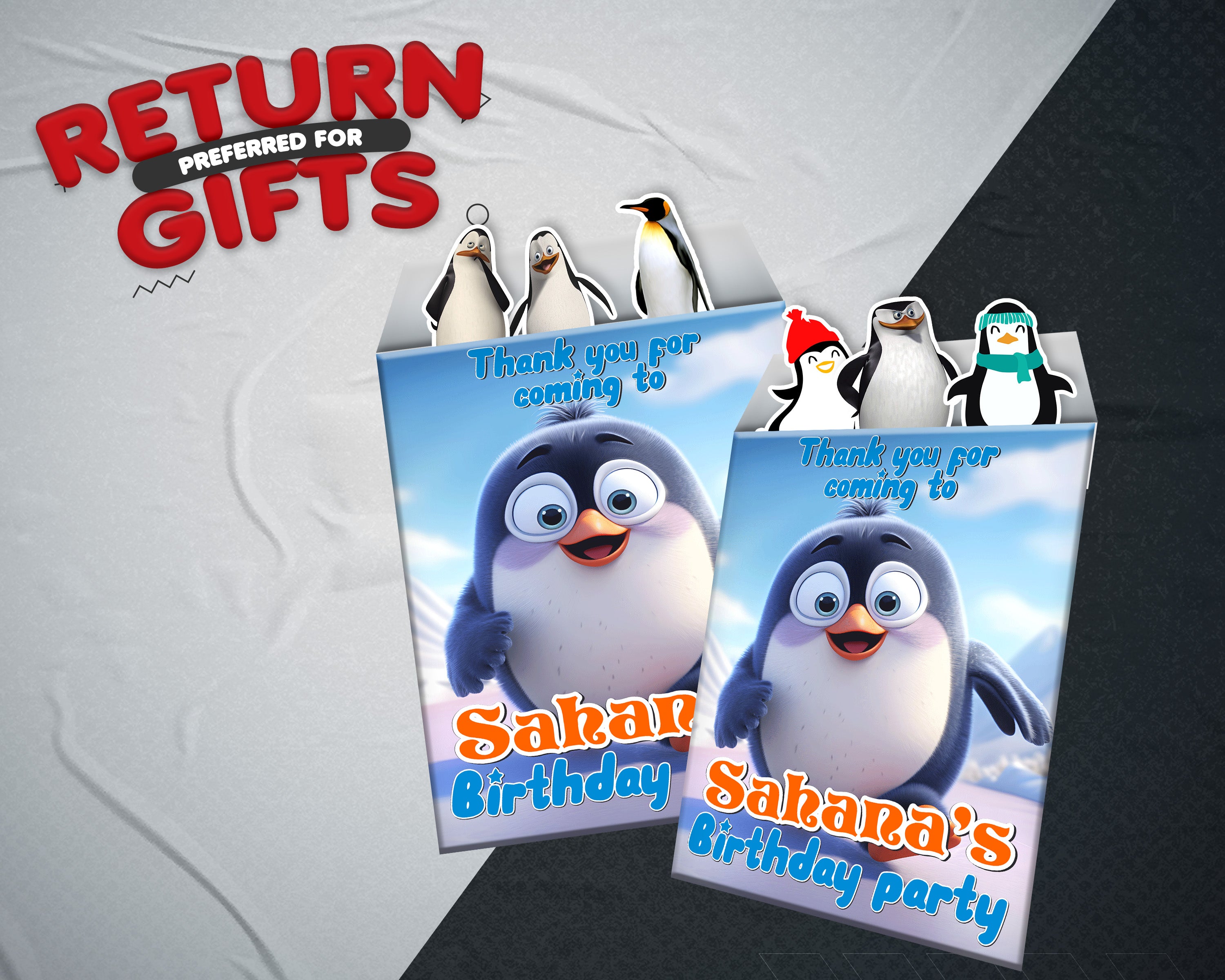 Penguin Theme Mini Magnetic Return Gift Pack