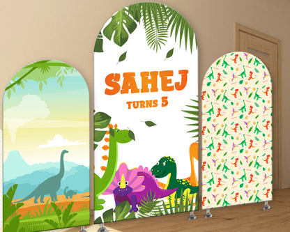 Dinosaur Theme Arch Backdrop