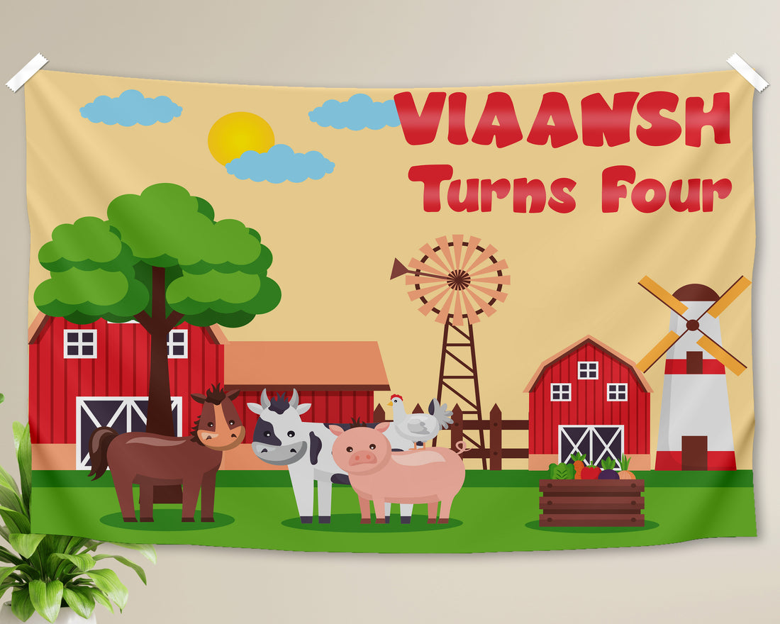 Farm Theme Backdrop