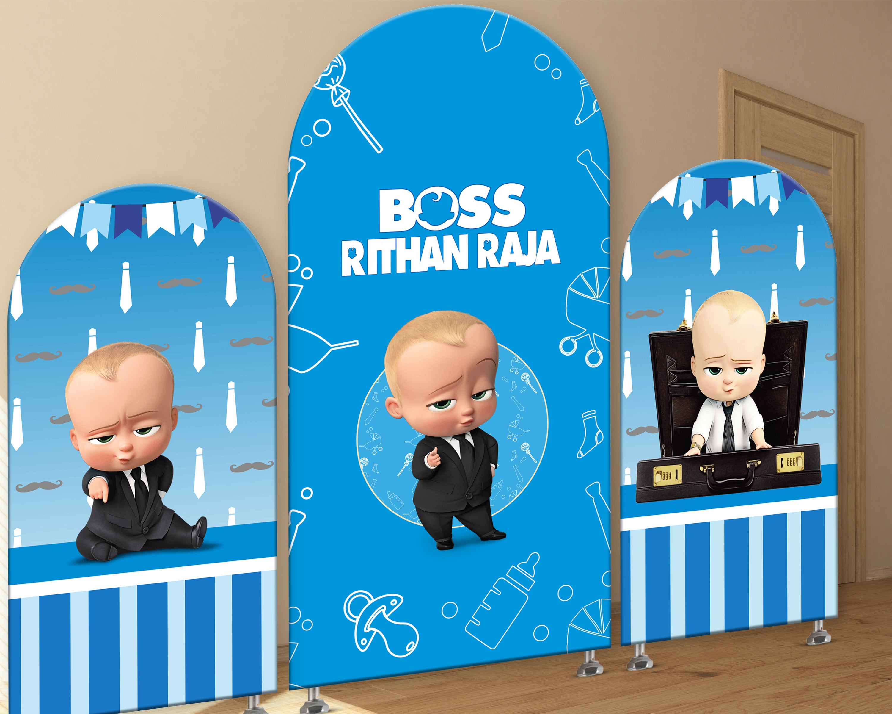 Boss Baby Theme Arch Backdrop