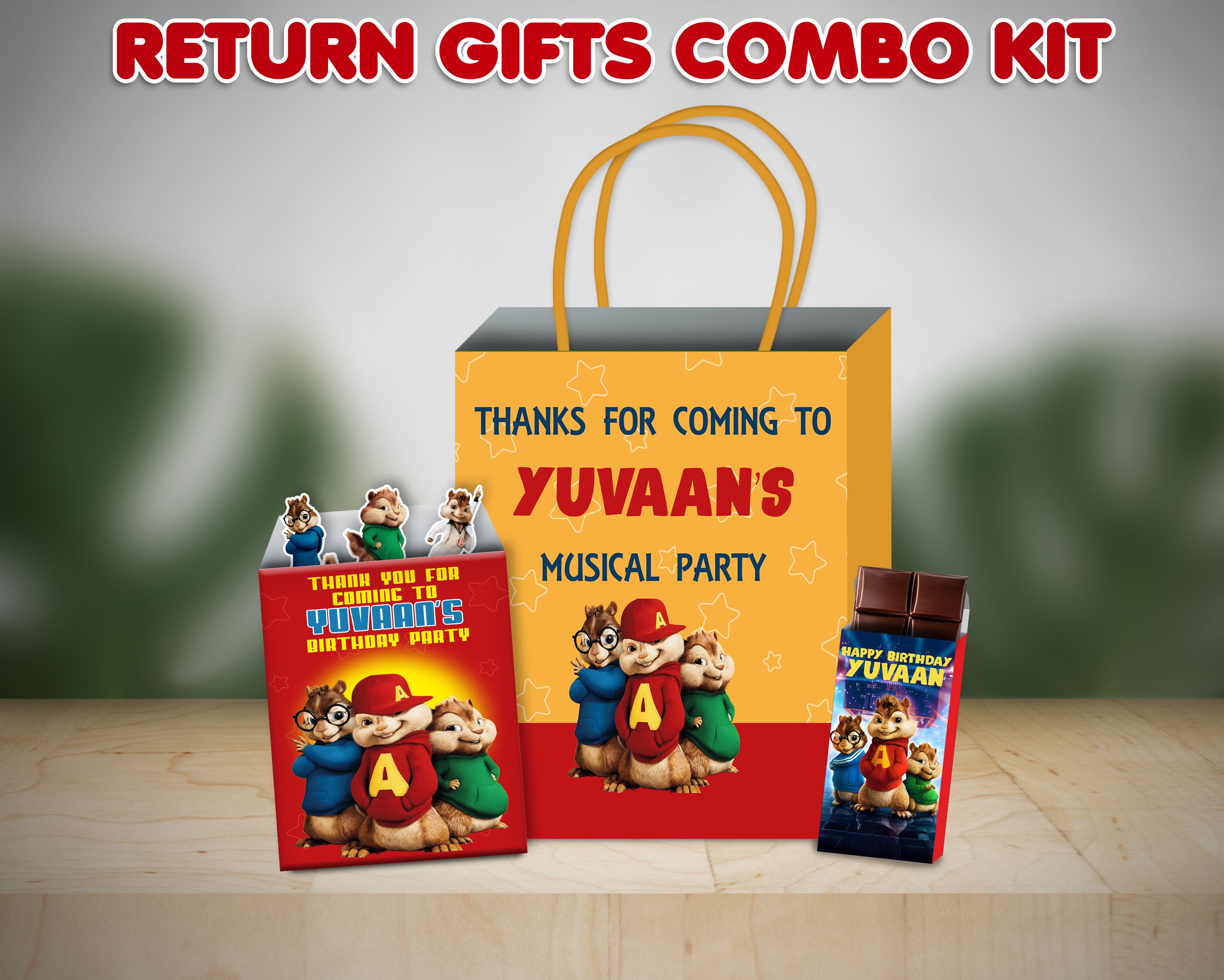 Alvin the Chipmunks Theme Return Gift Combo