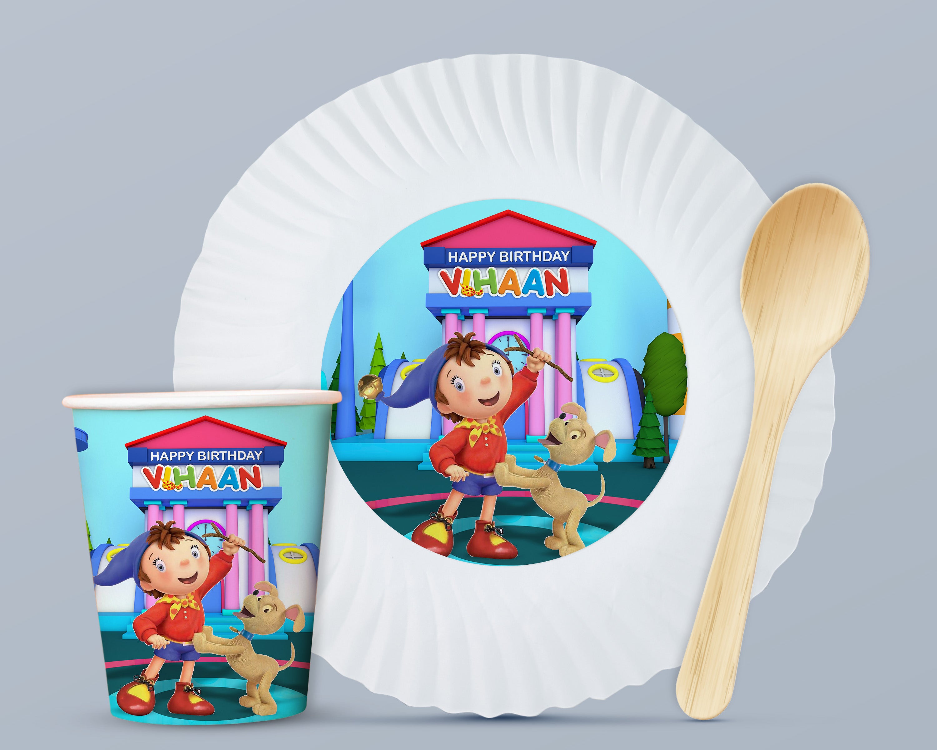 Noddy Theme Party Cups and Plates Combo