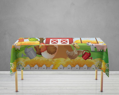 Farm Theme Cake Tablecover