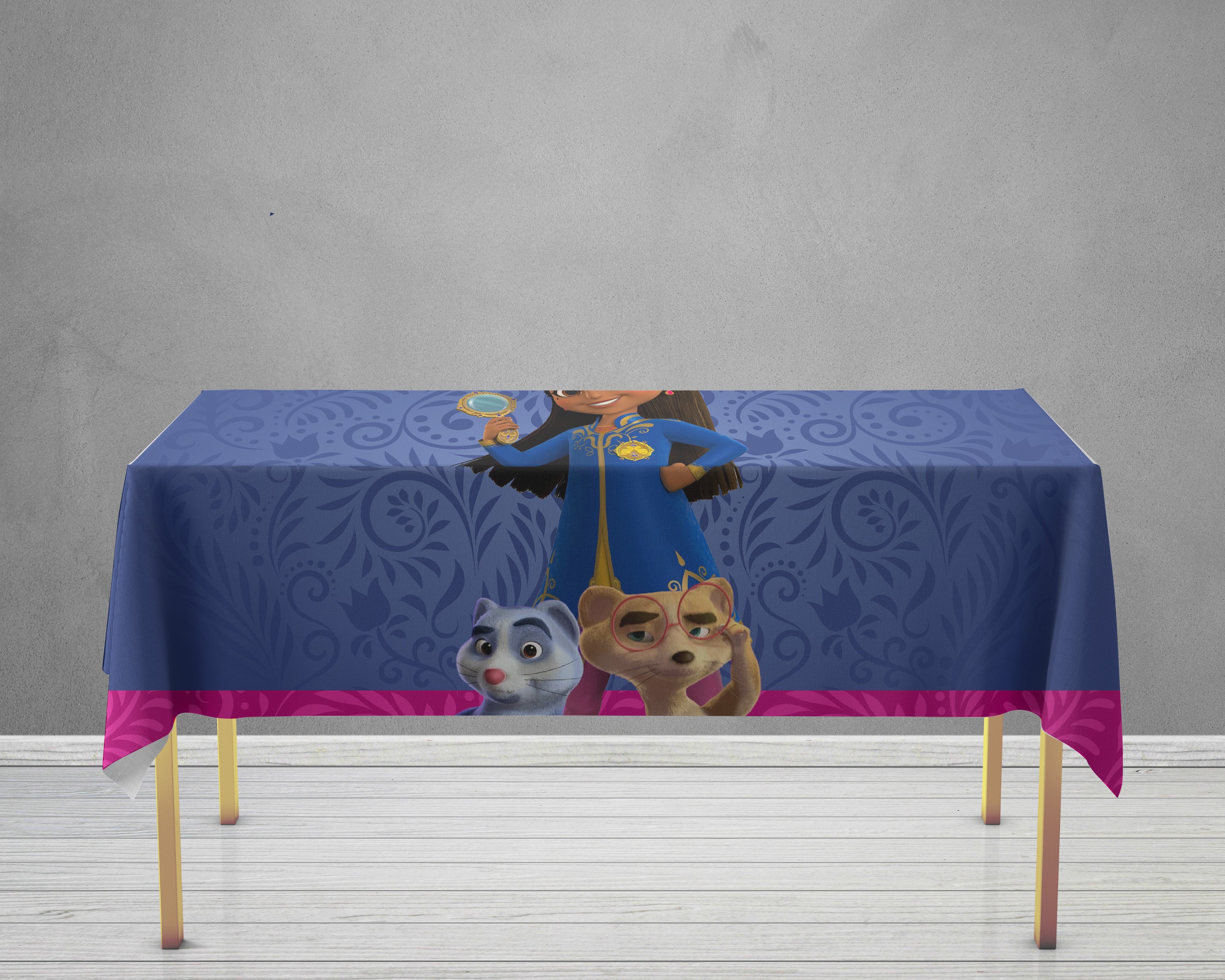 Mira Royal detective Theme Cake Tablecover