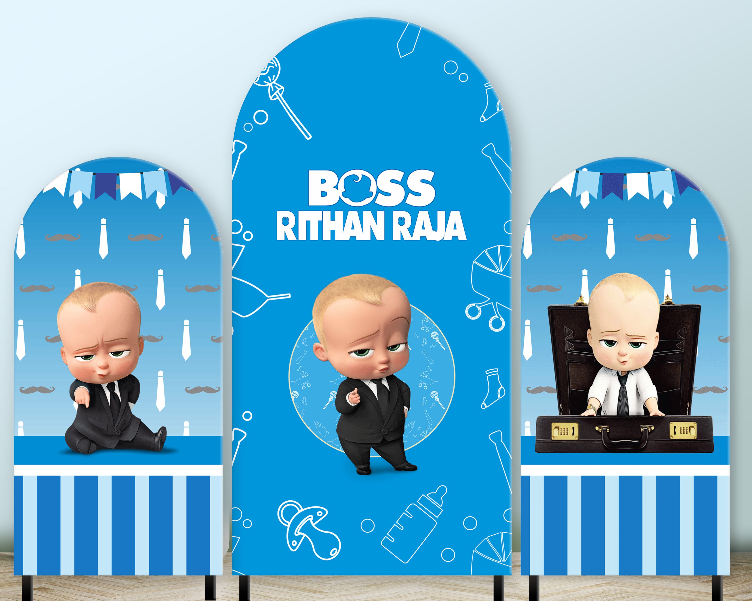 Boss Baby Theme Arch Backdrop