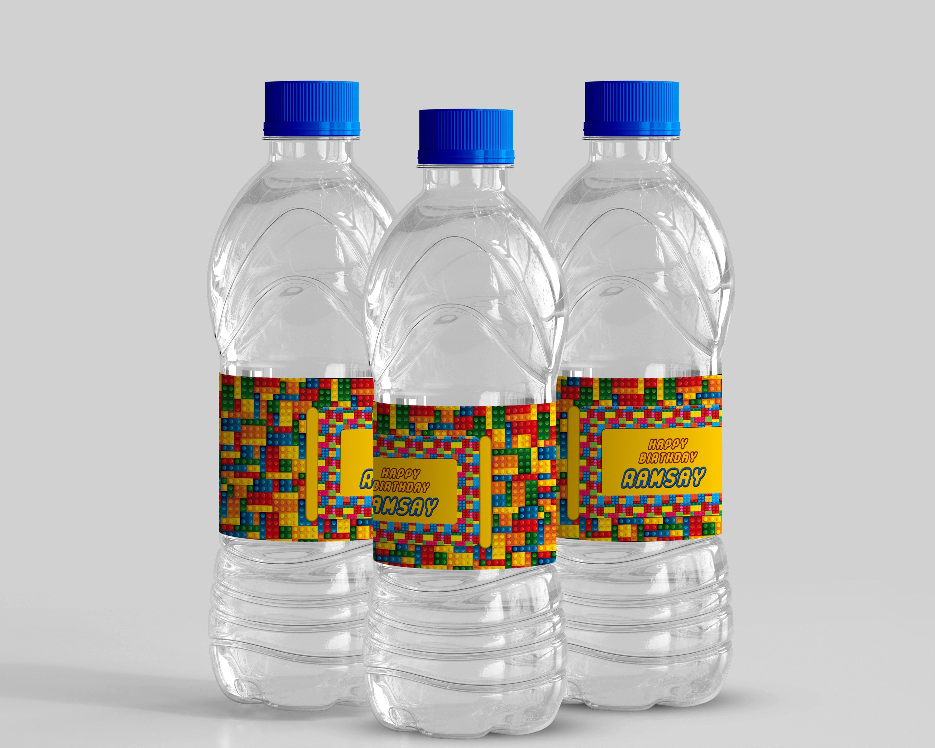 Lego Theme Water Bottle Stickers