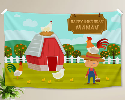 Farm Theme Customized Backdrop