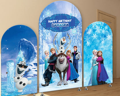 Frozen Theme Arch Backdrop