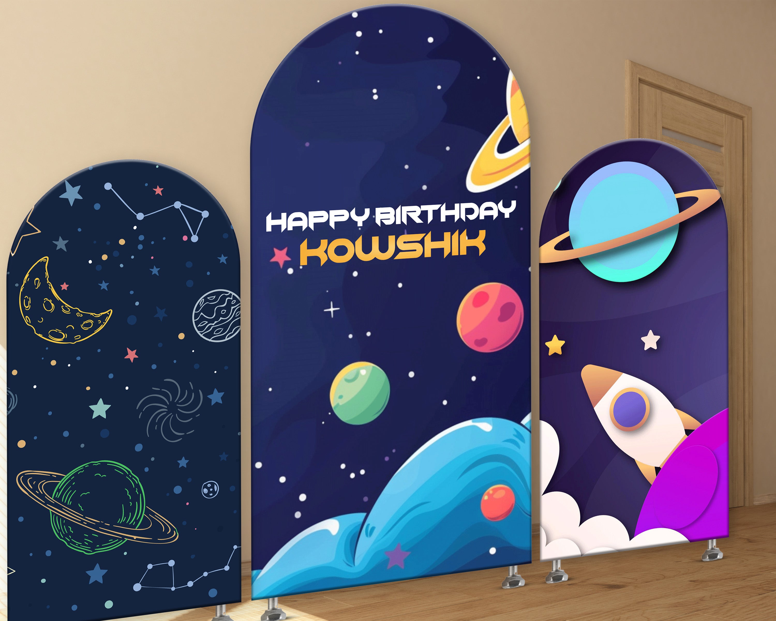 Space Theme Arch Backdrop