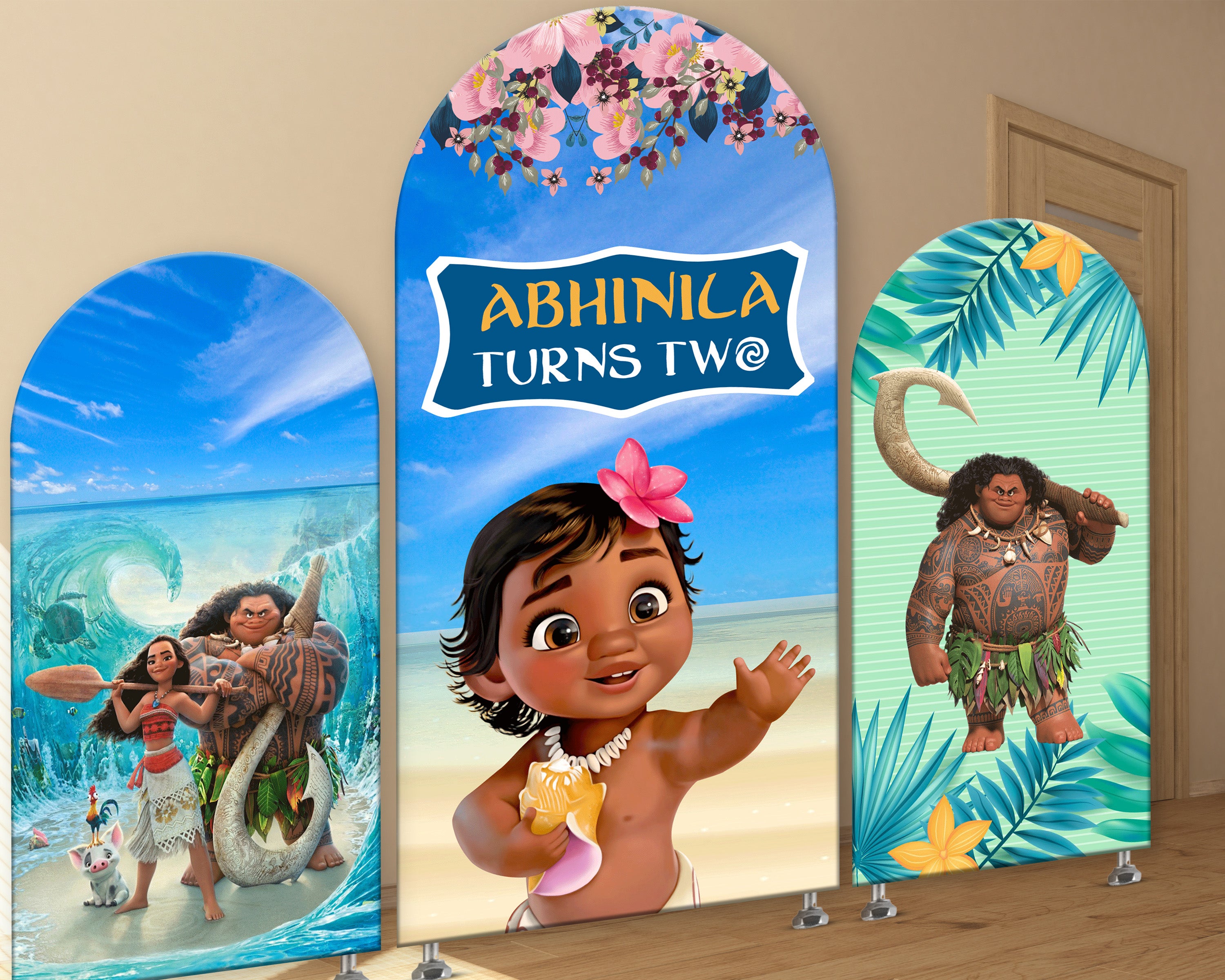 Moana Theme Arch Backdrop