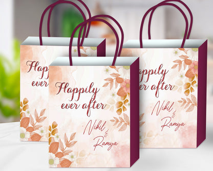 Wedding Theme Customized Return Gift Bag