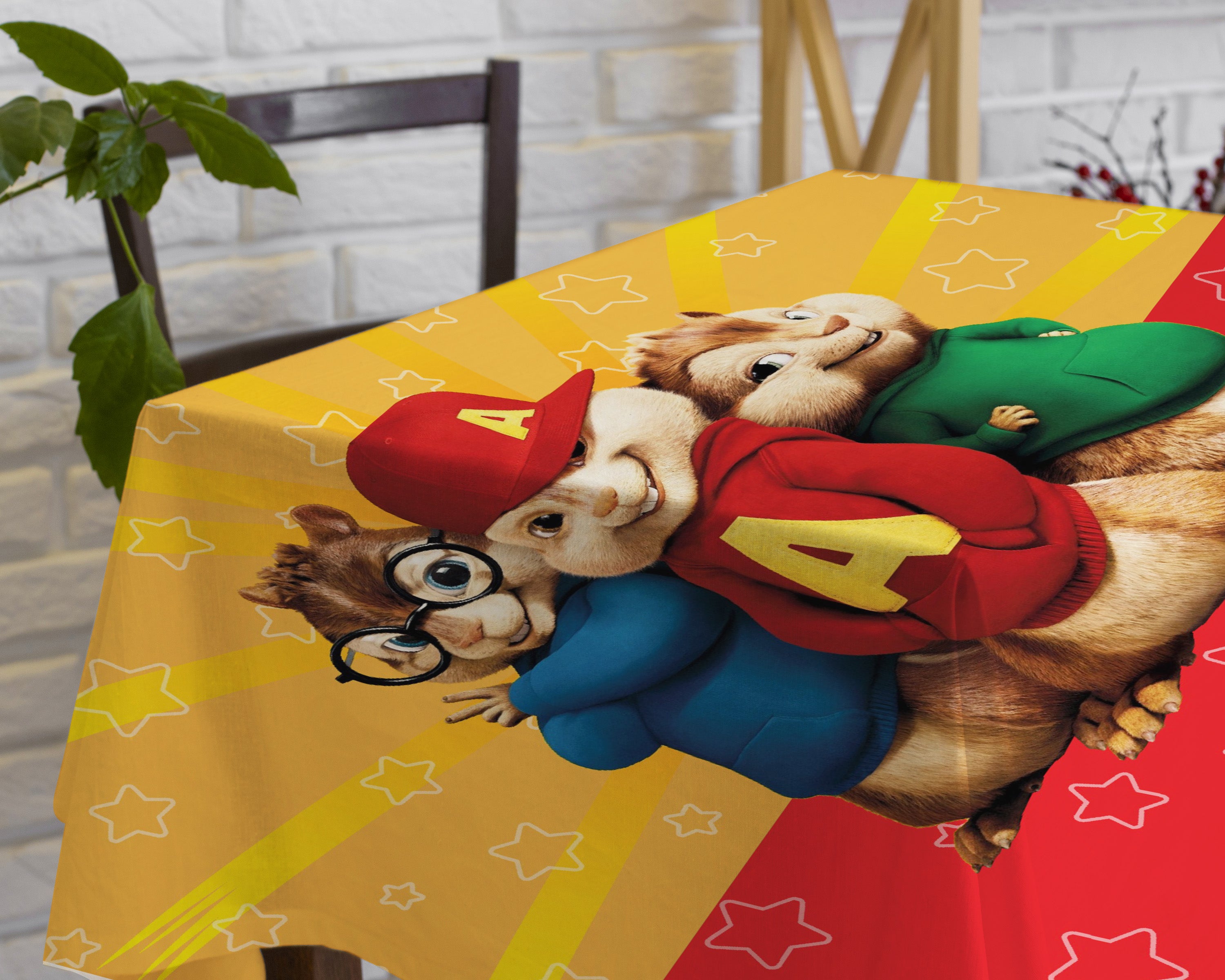 Alvin And Chipmunks Theme Cake Tablecover