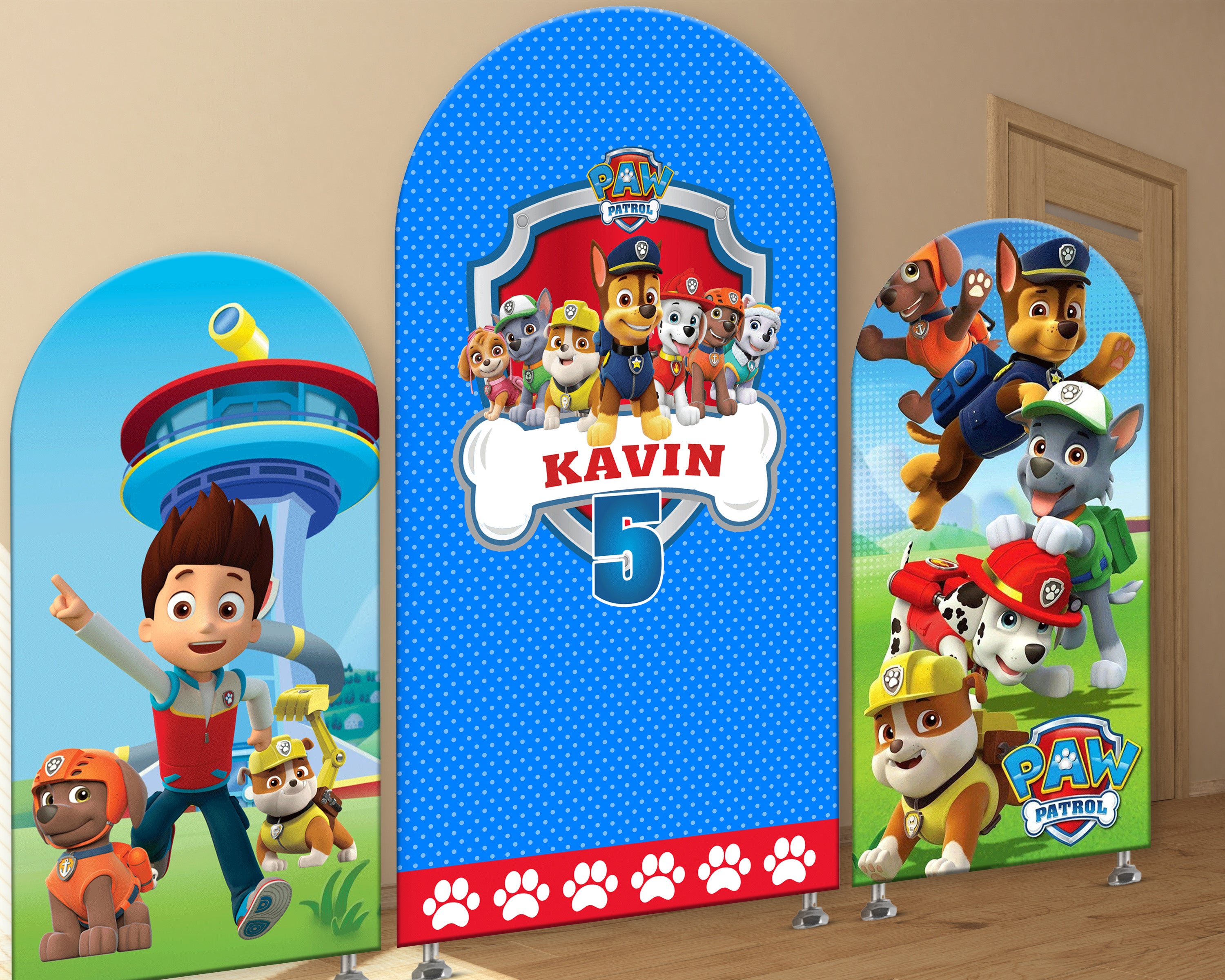 Paw Patrol Theme Arch Backdrop