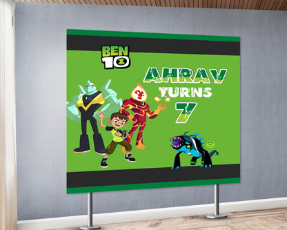 Ben 10 Theme Classic Square Backdrop