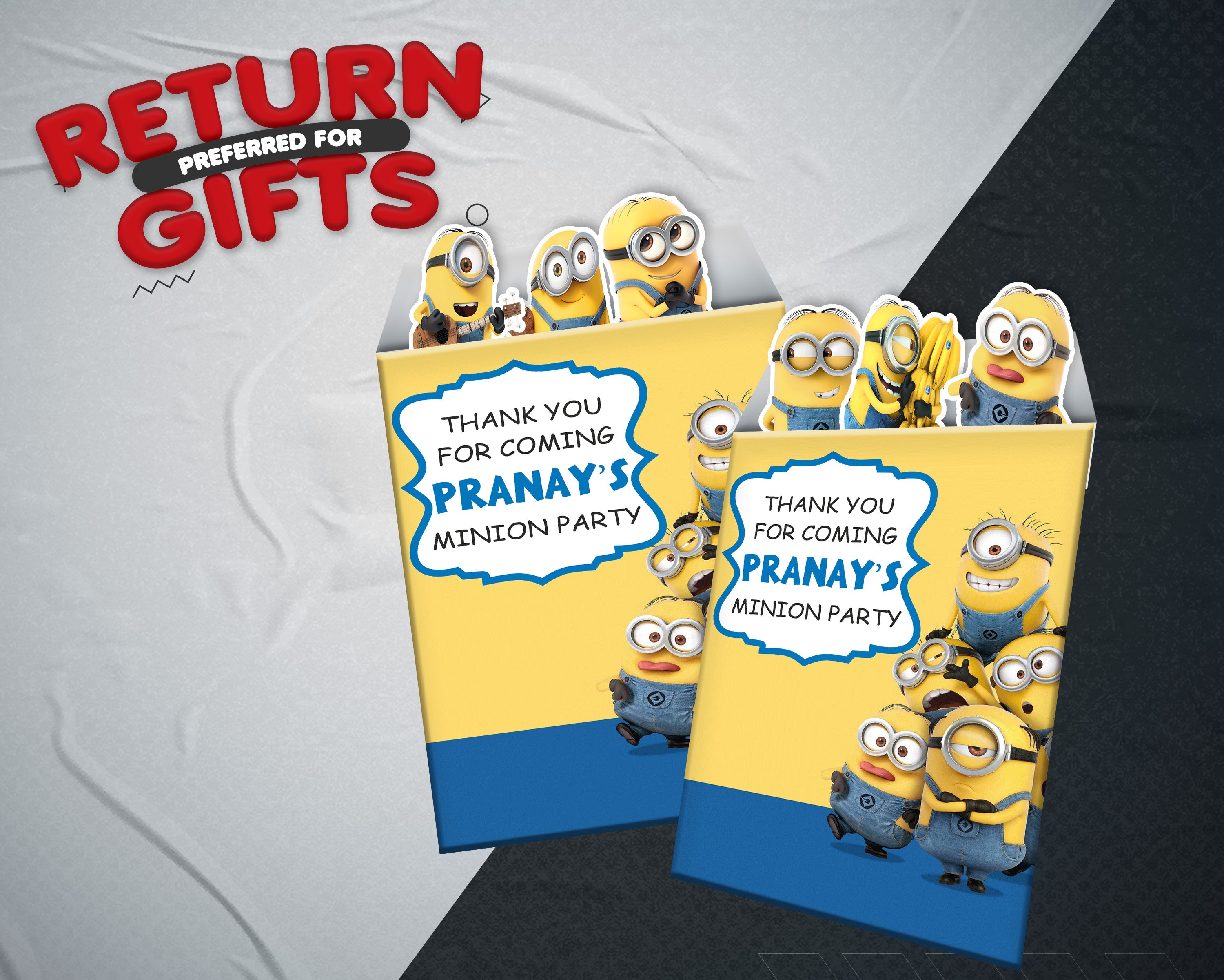 PSI Minions Theme Return Gift Bag
