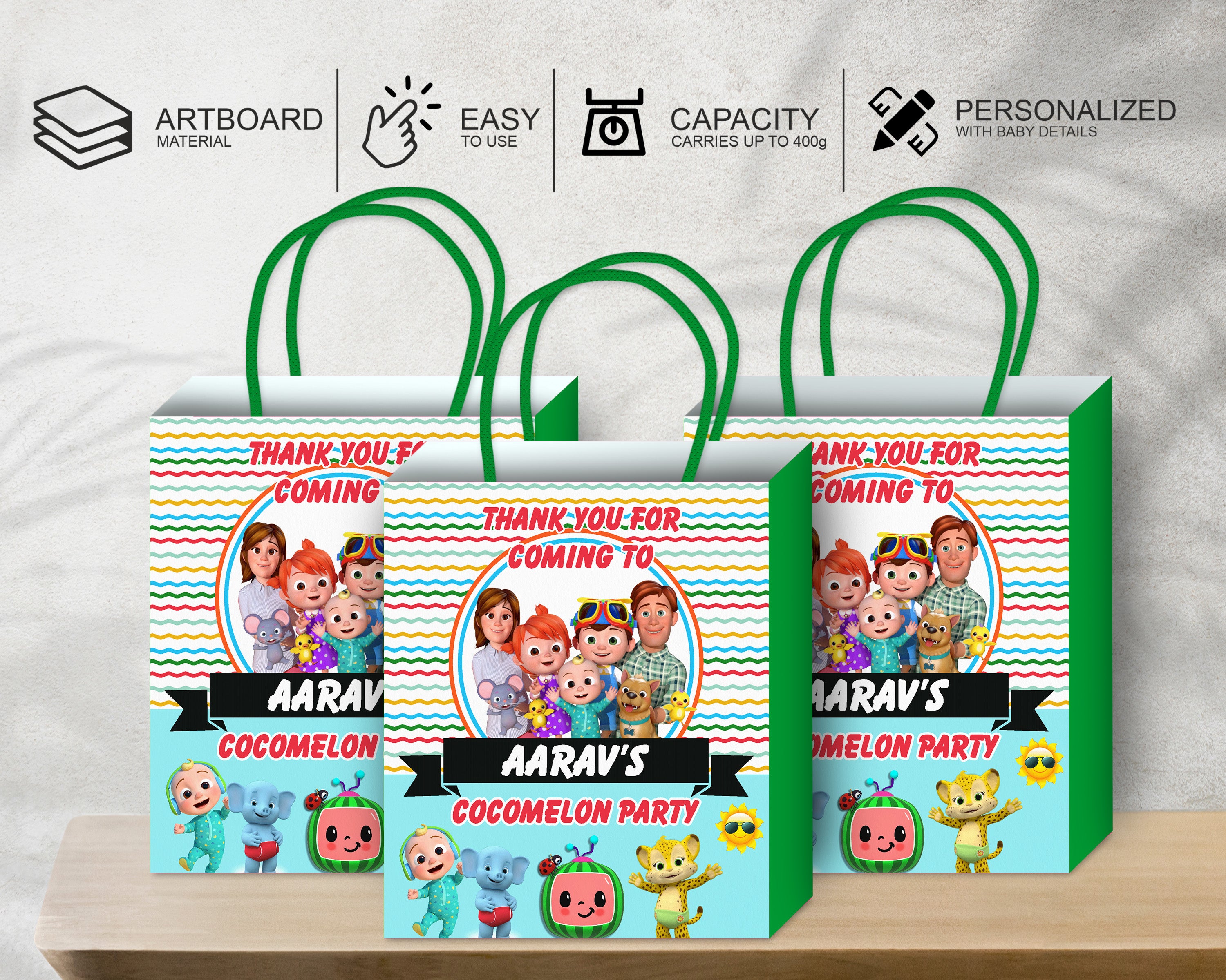 Coco Melon Theme Boy Return Gift Bag