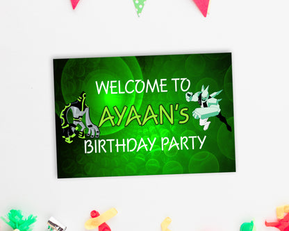 Ben 10 Theme Welcome Board